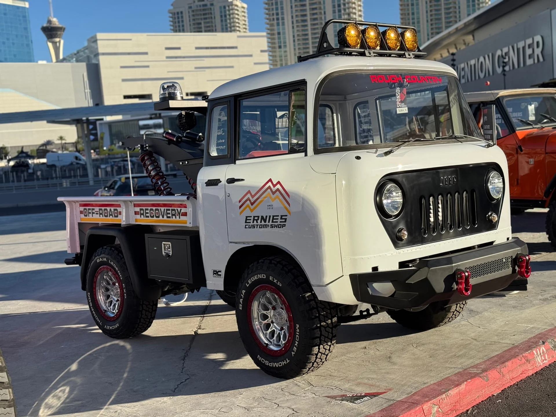 The 1957 Jeep FC-150 wrecker built at Ernie's Custom Shop